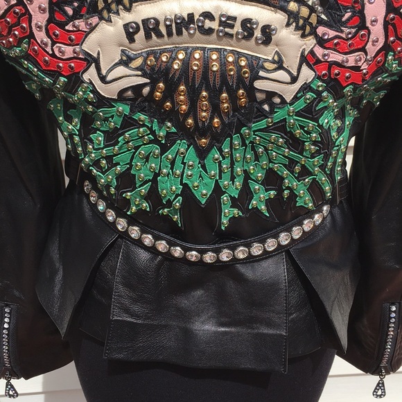 RARE Kippy Motorcycle custom biker leather jacket - Picture 3 of 8